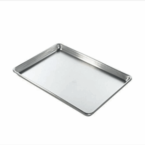RECTANGULAR ALUMINUM OVEN BAKING TRAY SILVER 60×40 CM