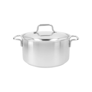 STAINLESS STEEL CASSEROLE W/C 24 CM